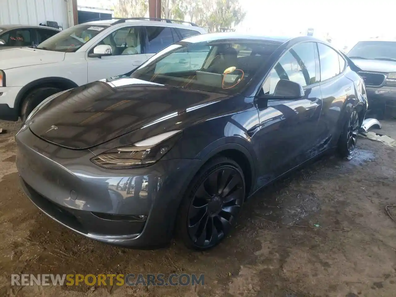 2 Photograph of a damaged car 7SAYGDEF0NF326511 TESLA MODEL Y 2022