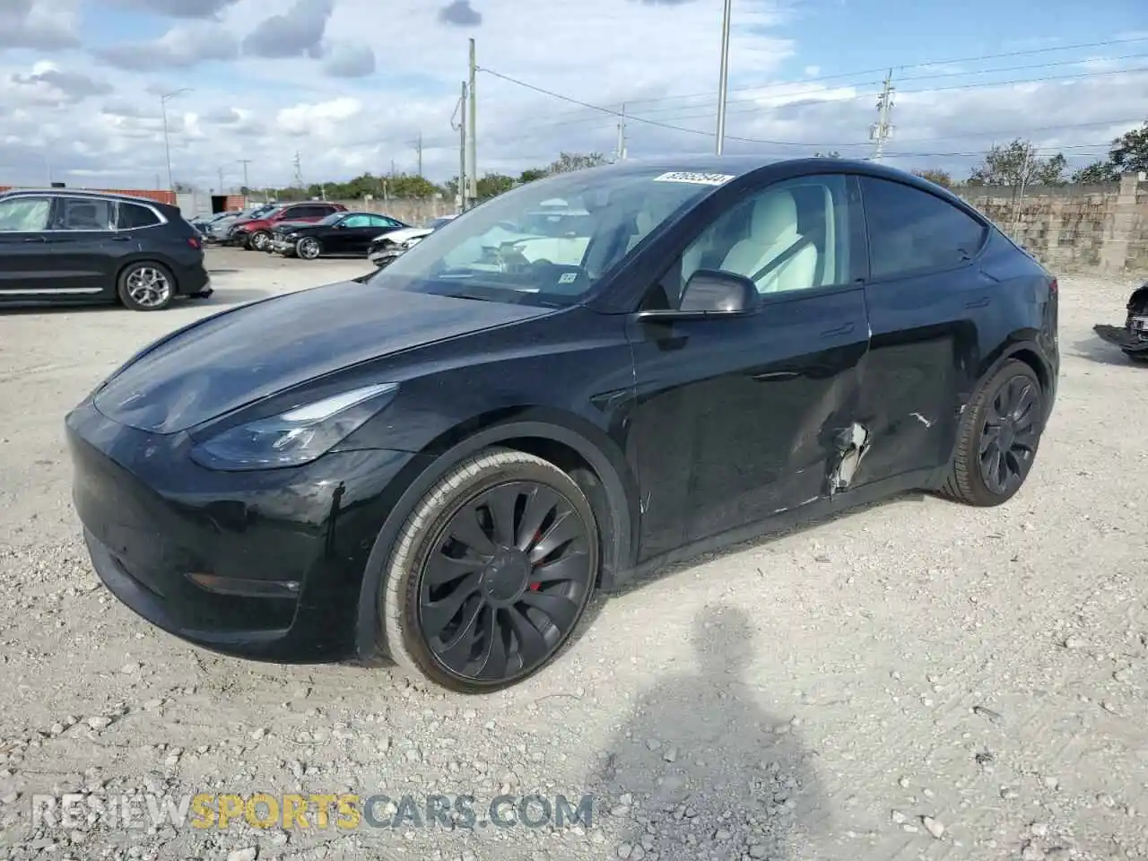 1 Photograph of a damaged car 7SAYGDEF0NF326928 TESLA MODEL Y 2022