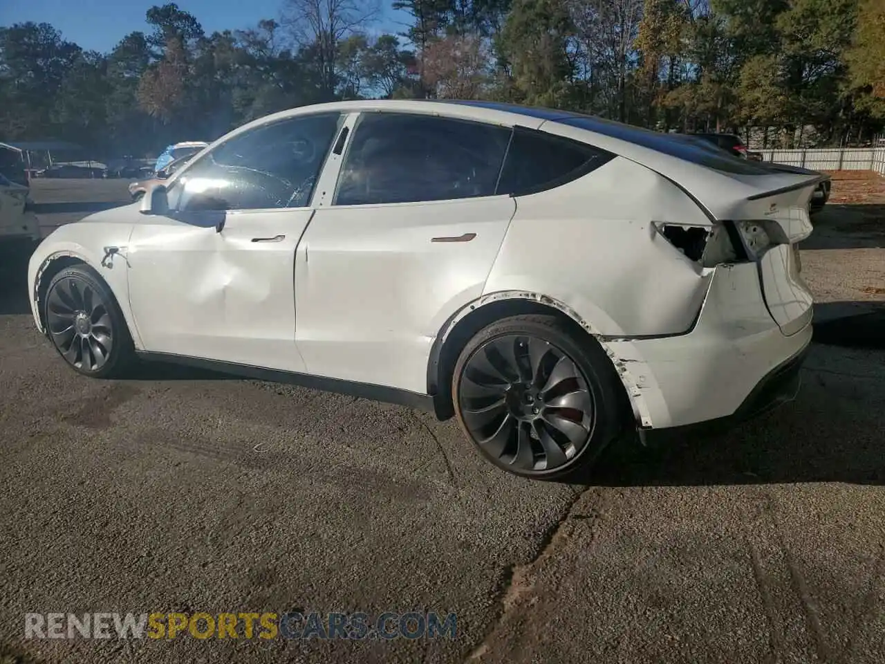 2 fotografías del automóvil dañado 7SAYGDEF0NF328775 TESLA MODEL Y 2022