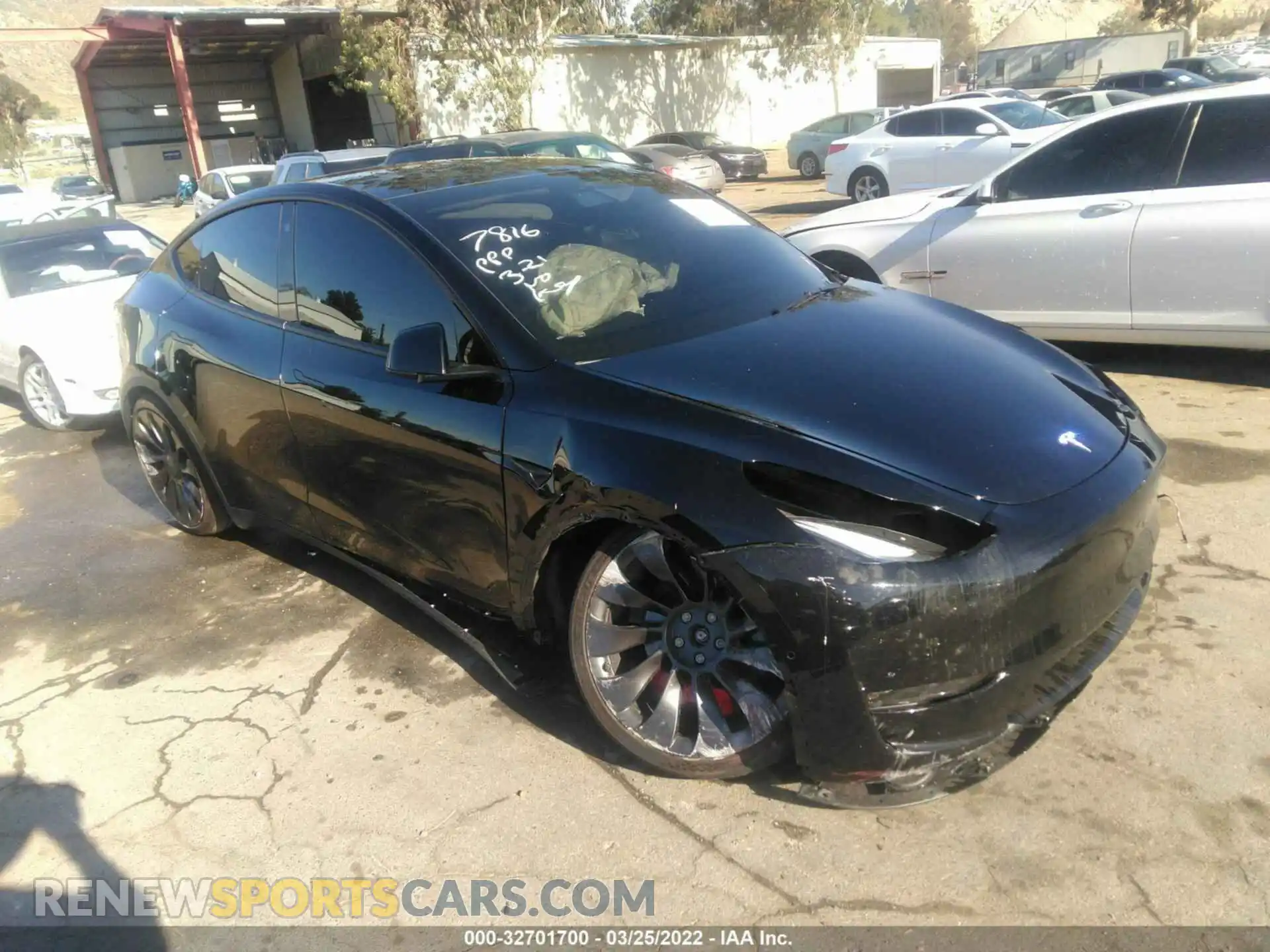 1 fotografías del automóvil dañado 7SAYGDEF0NF337816 TESLA MODEL Y 2022