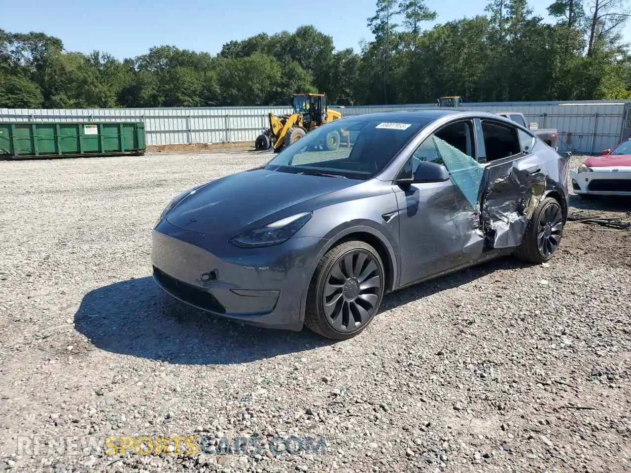 1 Photograph of a damaged car 7SAYGDEF0NF344037 TESLA MODEL Y 2022