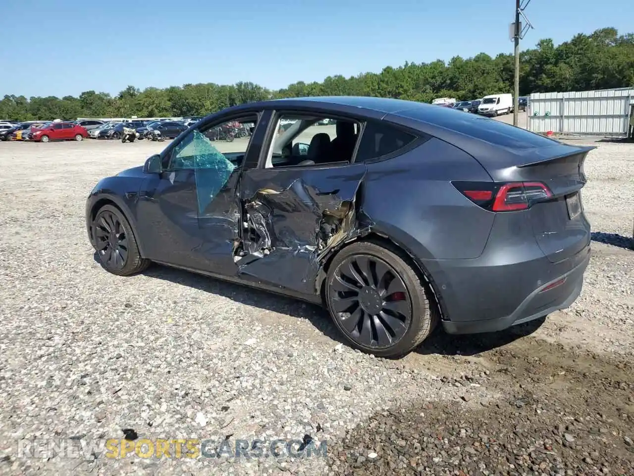 2 Photograph of a damaged car 7SAYGDEF0NF344037 TESLA MODEL Y 2022