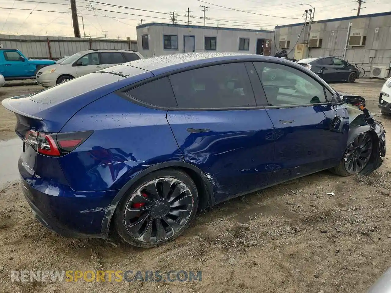 3 Фотография поврежденного автомобиля 7SAYGDEF0NF345494 TESLA MODEL Y 2022