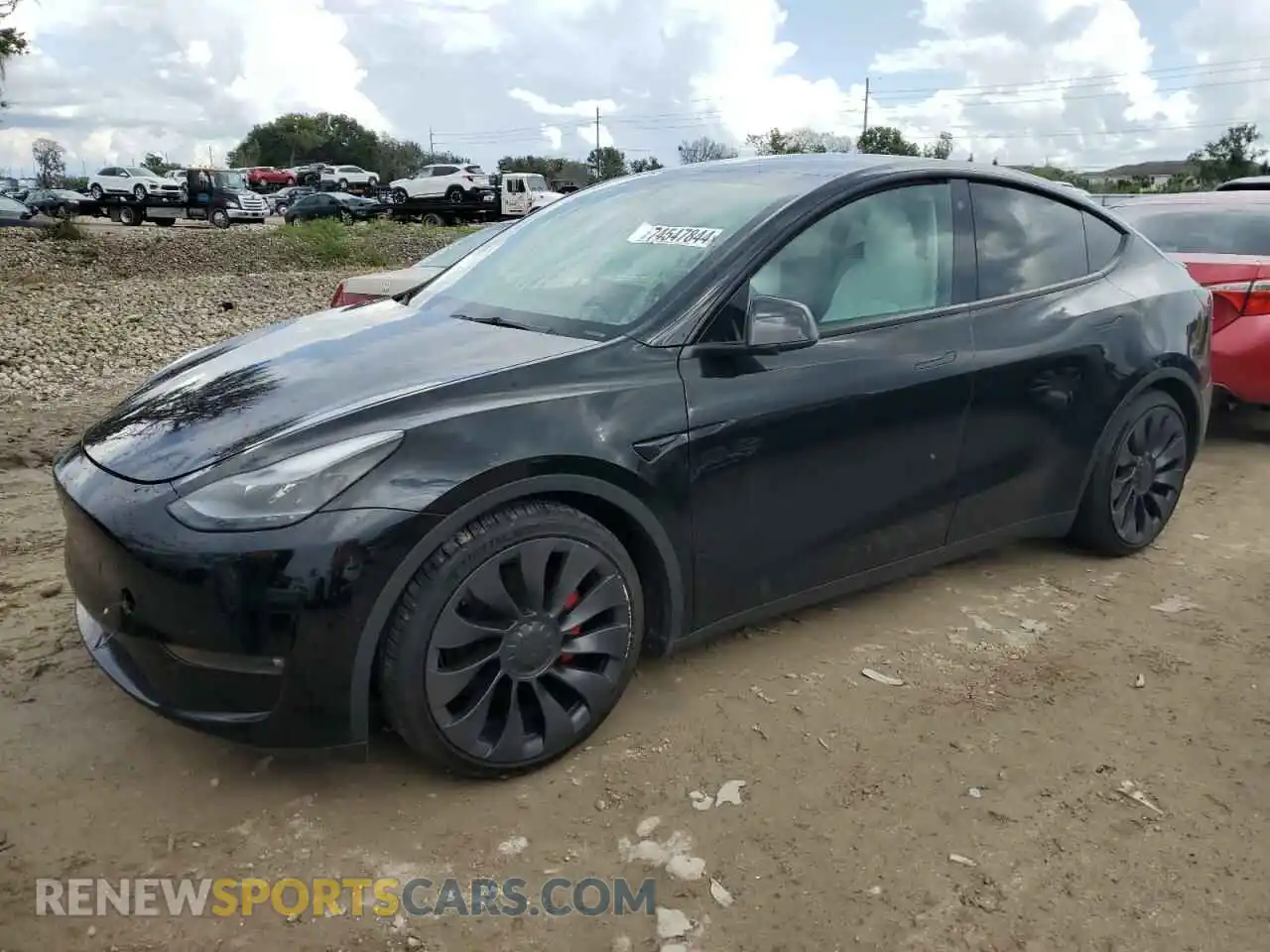 1 Photograph of a damaged car 7SAYGDEF0NF367964 TESLA MODEL Y 2022