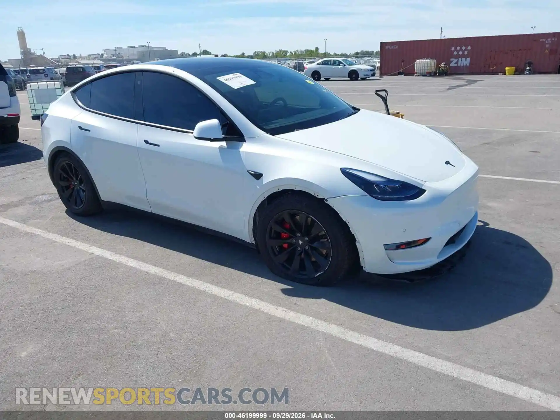 1 Photograph of a damaged car 7SAYGDEF0NF380973 TESLA MODEL Y 2022
