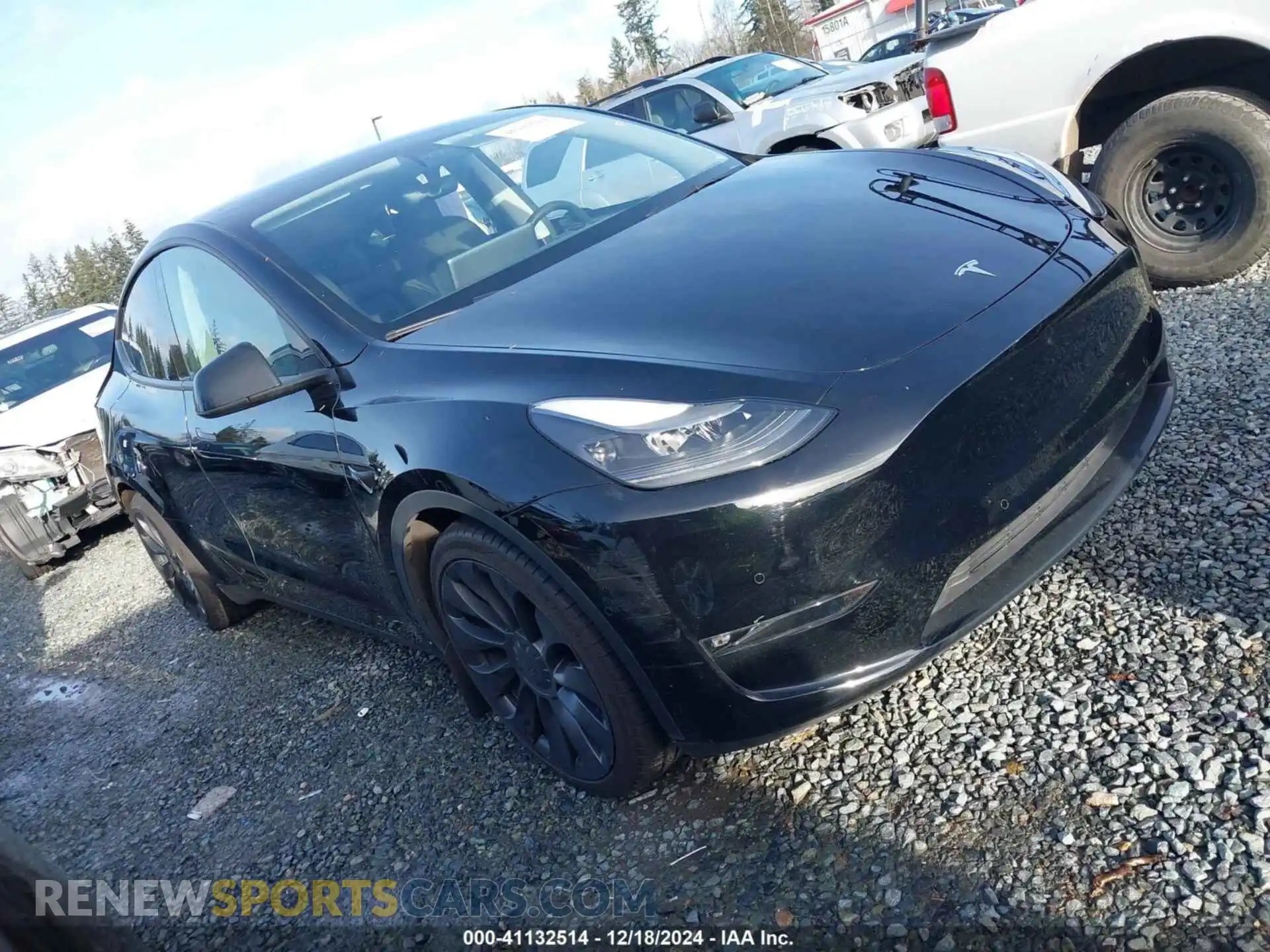 1 Photograph of a damaged car 7SAYGDEF0NF406262 TESLA MODEL Y 2022