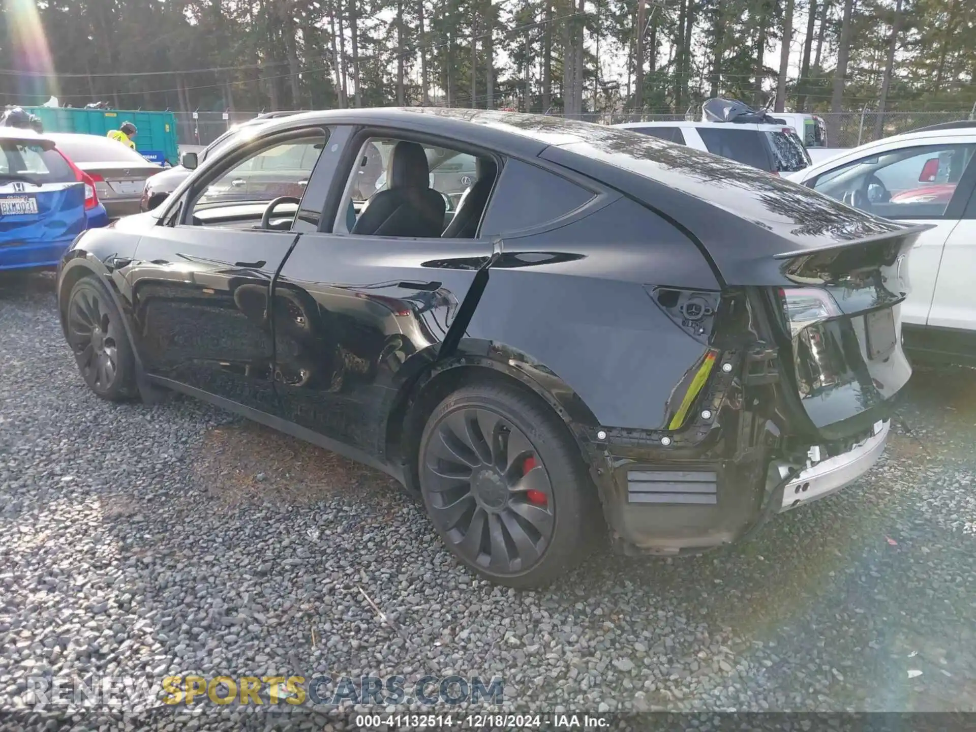 3 Photograph of a damaged car 7SAYGDEF0NF406262 TESLA MODEL Y 2022