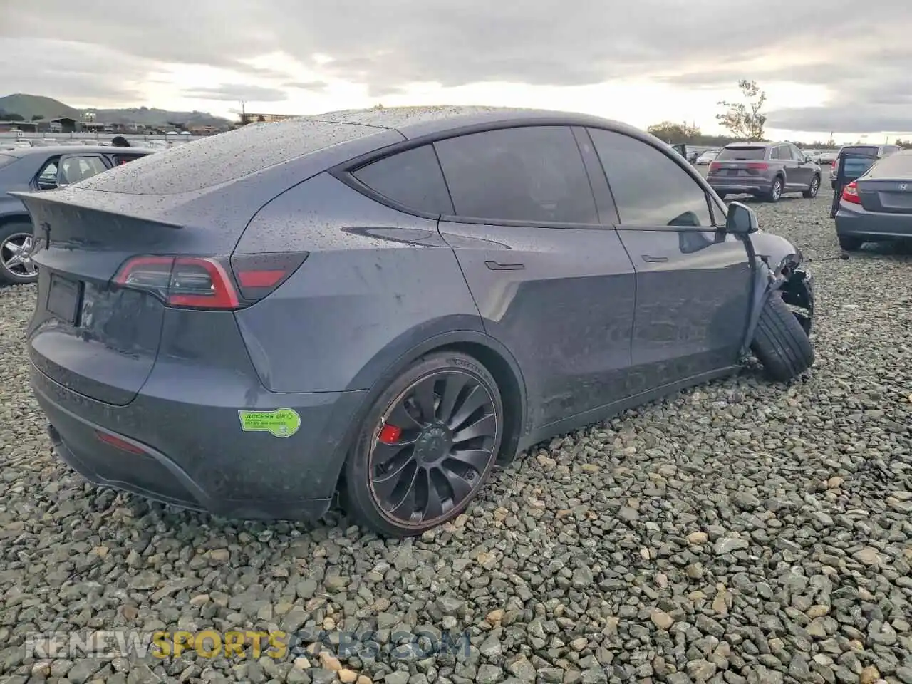 3 Фотография поврежденного автомобиля 7SAYGDEF0NF409145 TESLA MODEL Y 2022