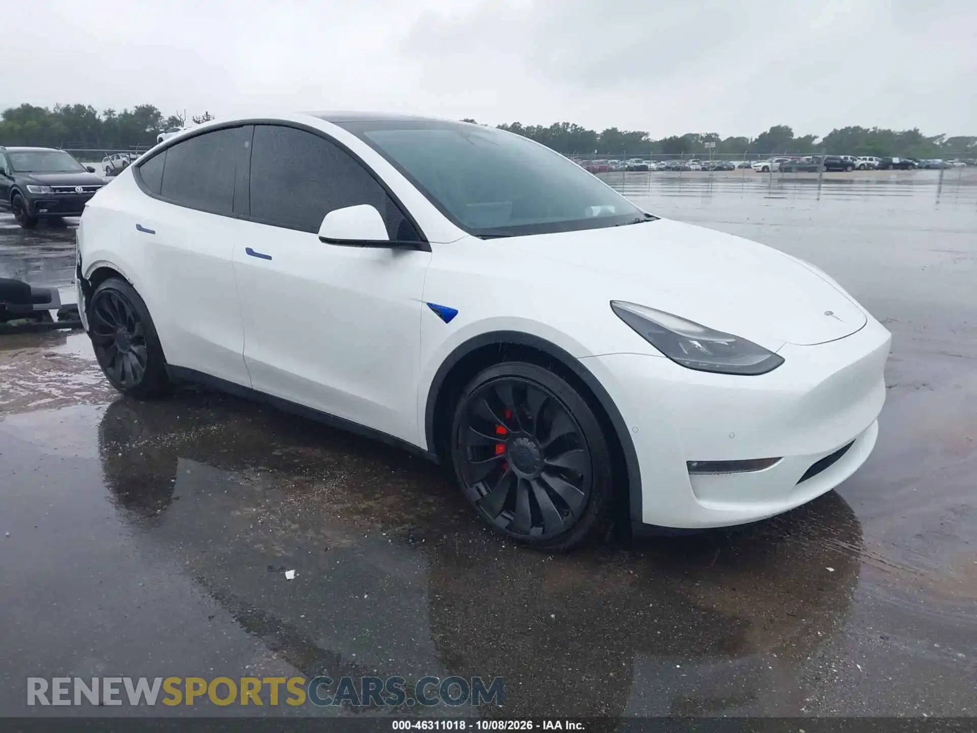 1 Photograph of a damaged car 7SAYGDEF0NF415642 TESLA MODEL Y 2022