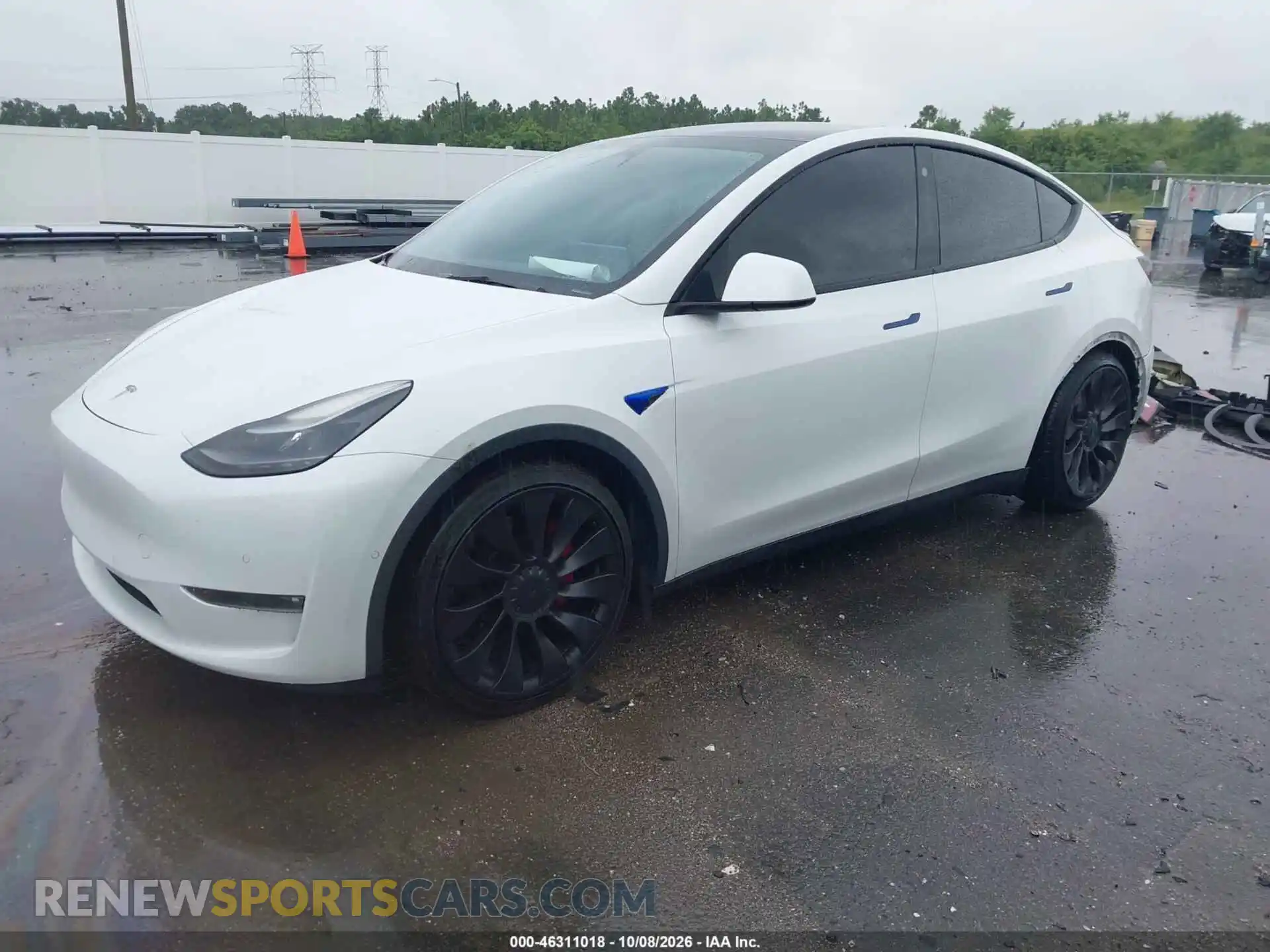 2 Photograph of a damaged car 7SAYGDEF0NF415642 TESLA MODEL Y 2022