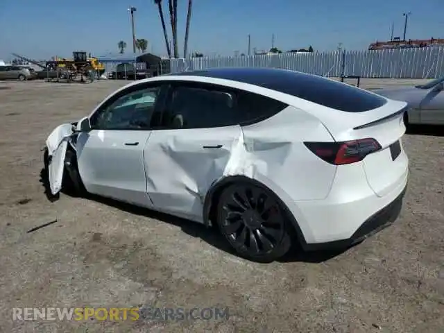 2 Photograph of a damaged car 7SAYGDEF0NF441819 TESLA MODEL Y 2022