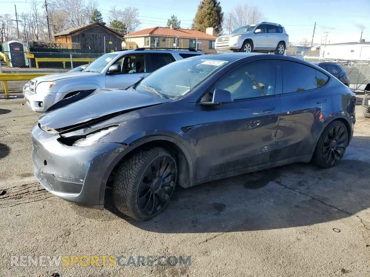 1 Photograph of a damaged car 7SAYGDEF0NF452111 TESLA MODEL Y 2022
