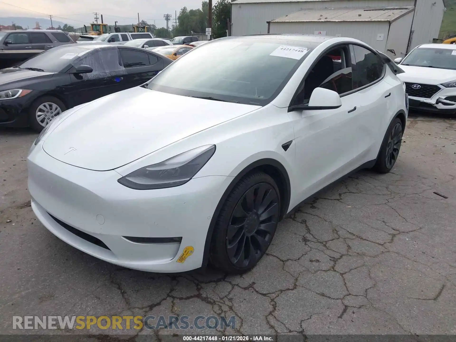 2 Photograph of a damaged car 7SAYGDEF0NF452741 TESLA MODEL Y 2022