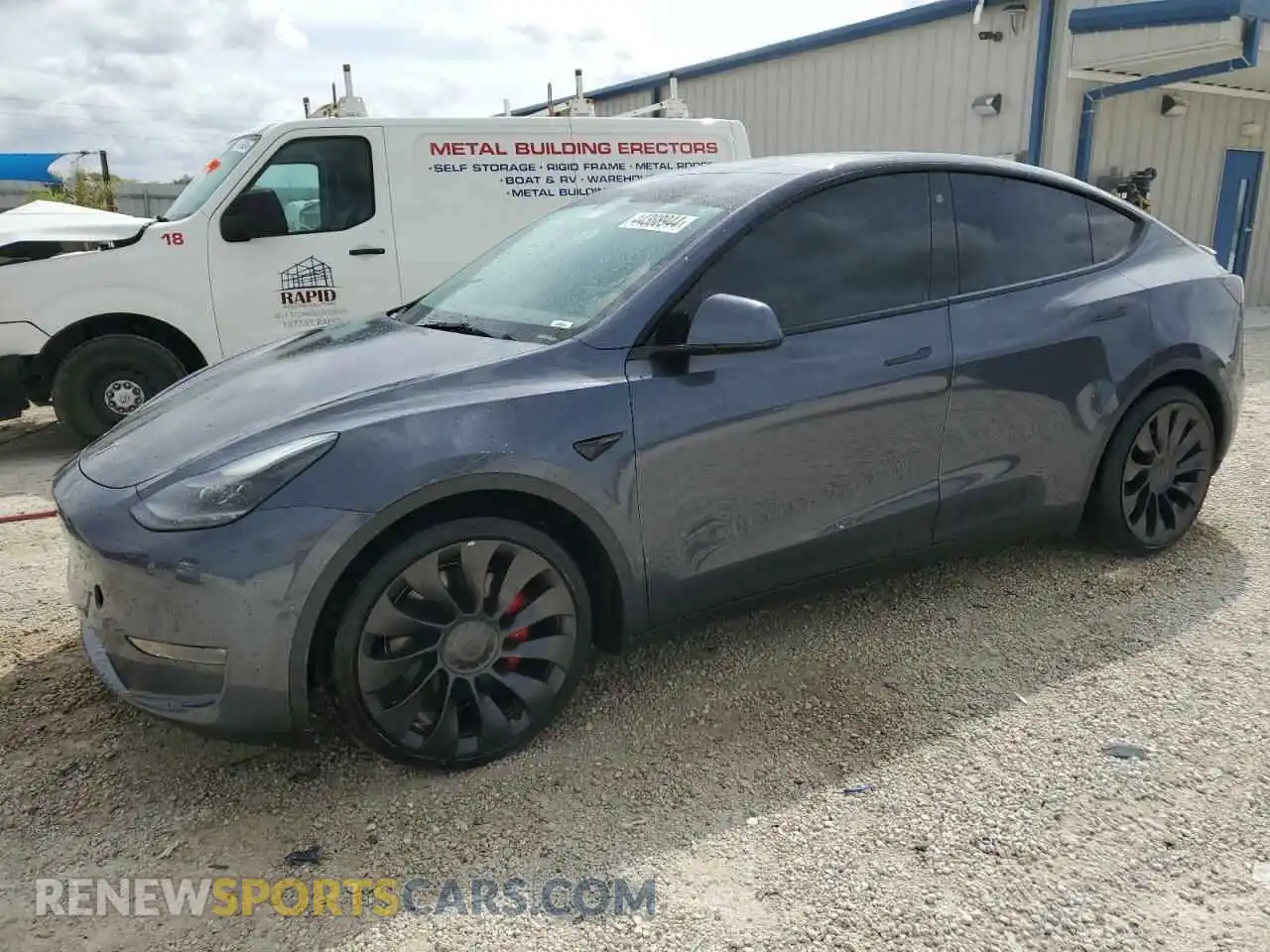 1 Photograph of a damaged car 7SAYGDEF0NF460449 TESLA MODEL Y 2022