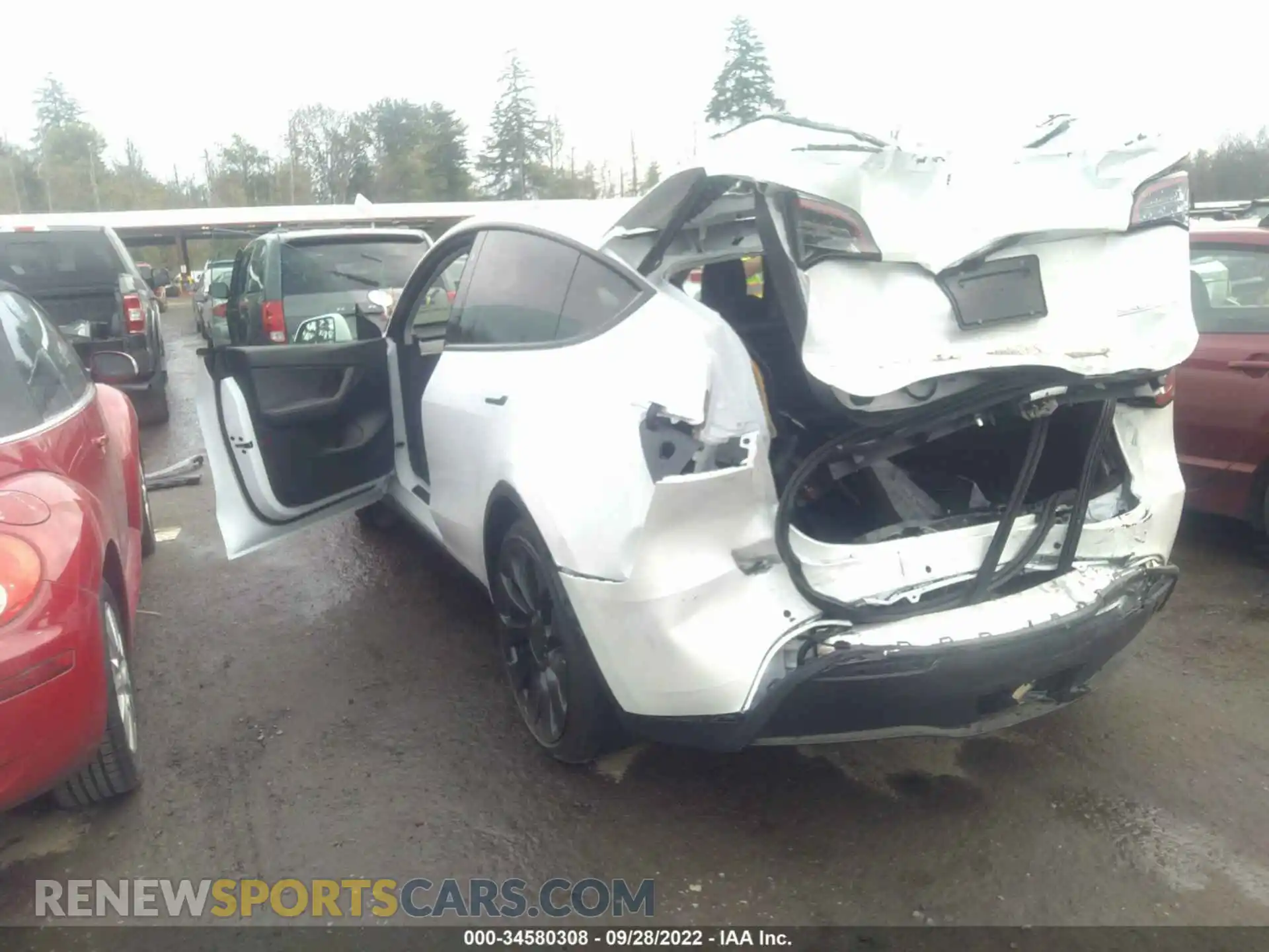 3 Photograph of a damaged car 7SAYGDEF0NF463724 TESLA MODEL Y 2022