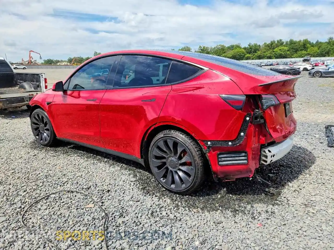 2 Photograph of a damaged car 7SAYGDEF0NF466865 TESLA MODEL Y 2022