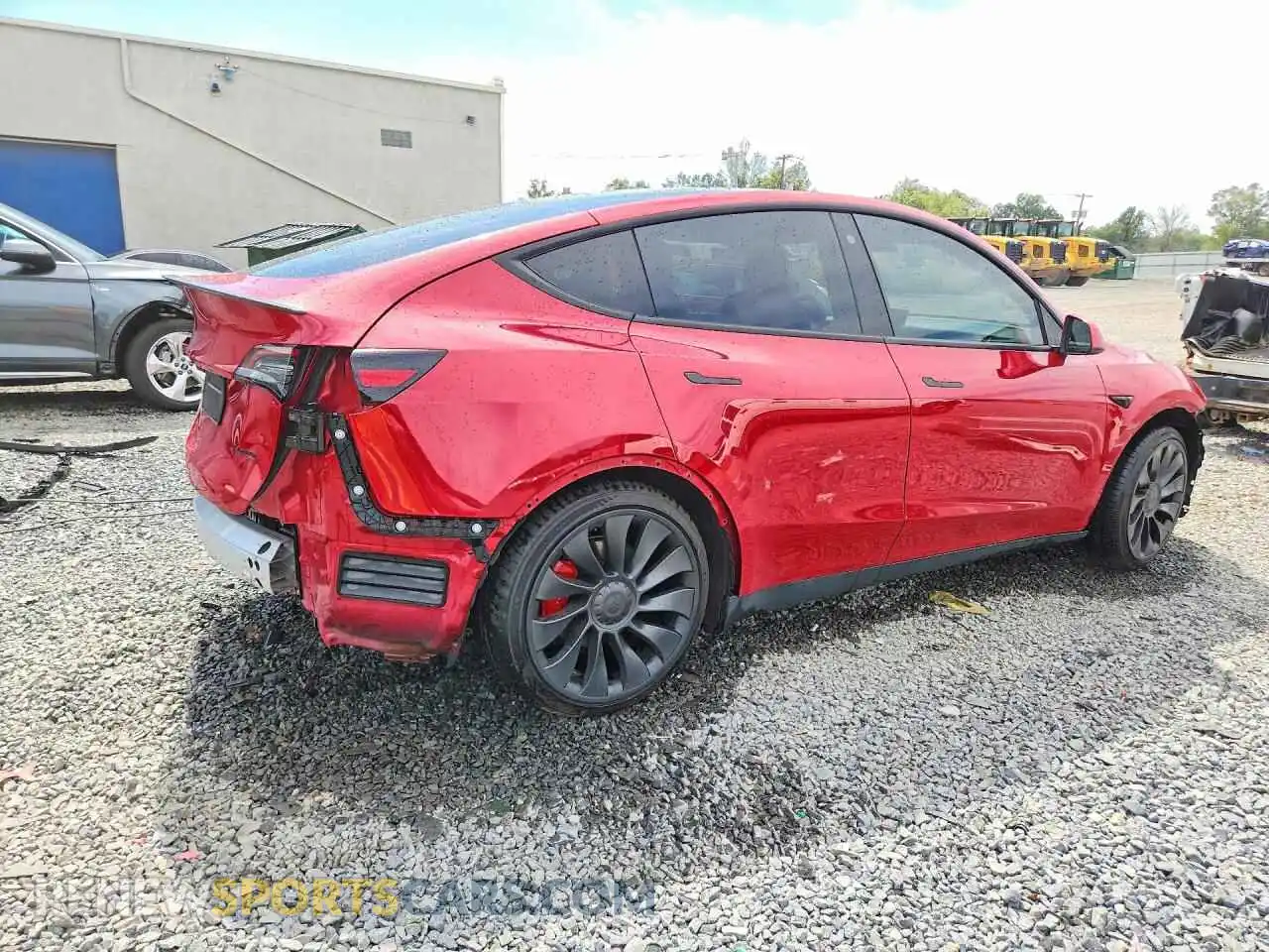3 Photograph of a damaged car 7SAYGDEF0NF466865 TESLA MODEL Y 2022