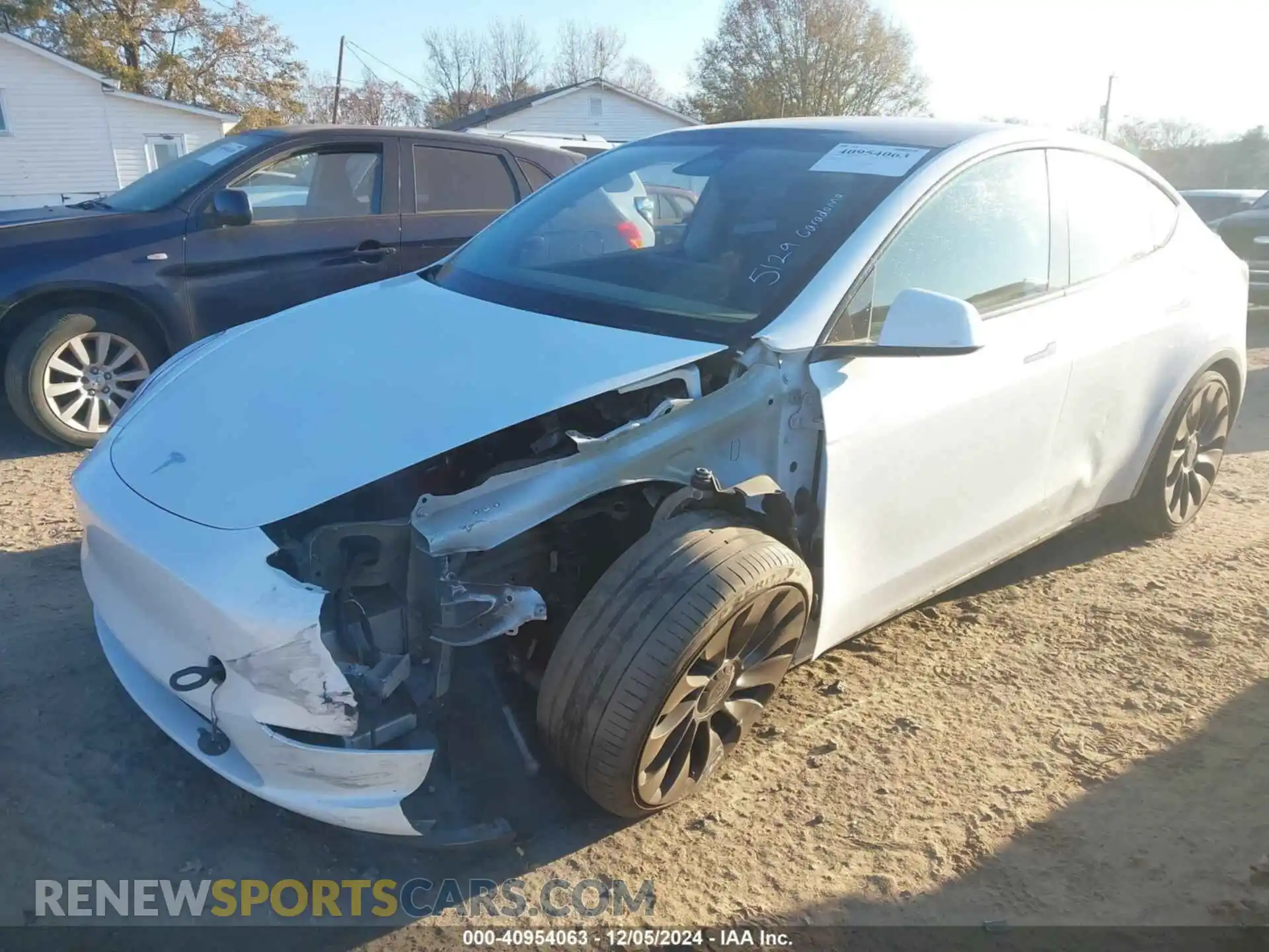 2 Photograph of a damaged car 7SAYGDEF0NF467790 TESLA MODEL Y 2022
