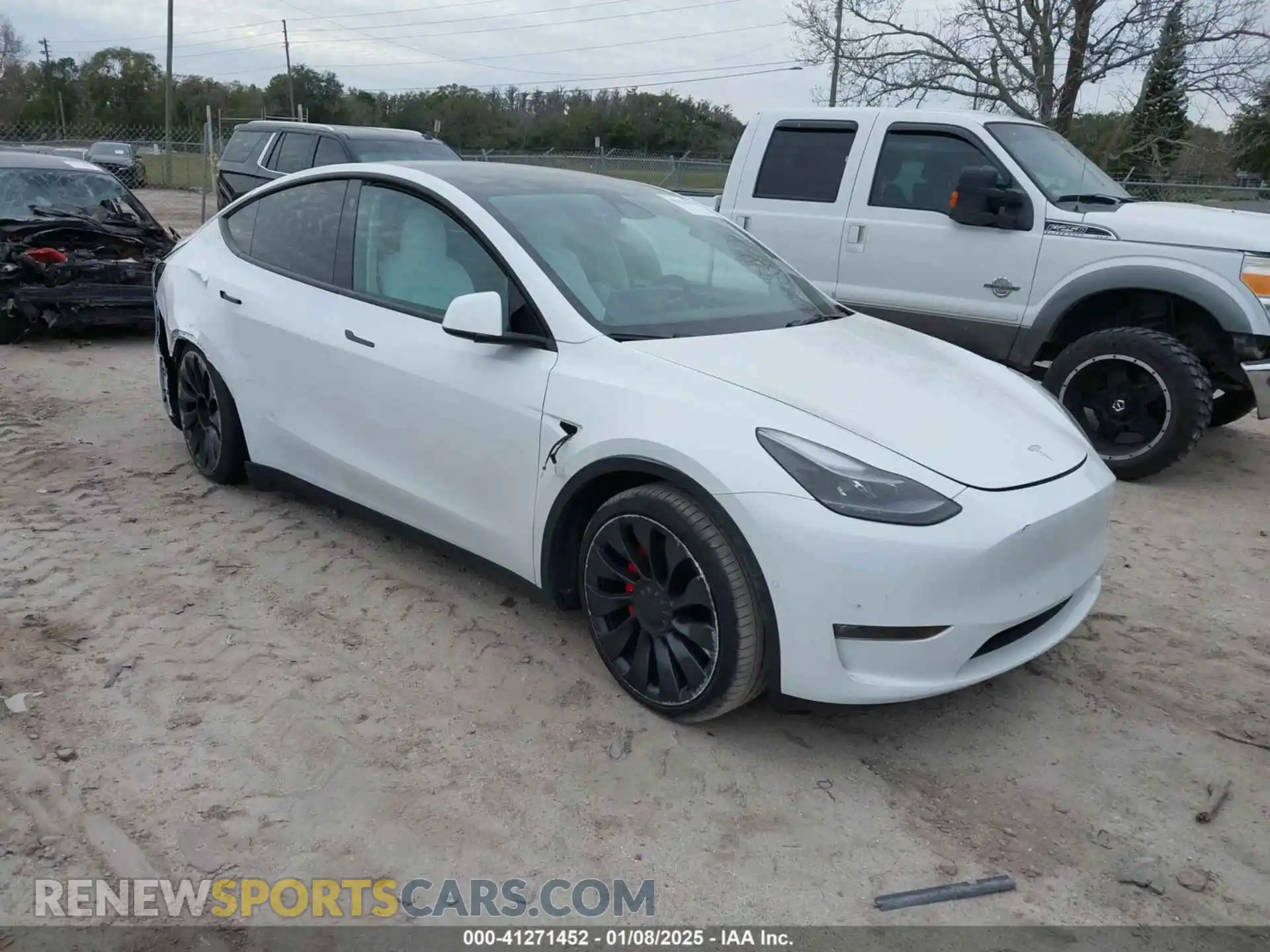 1 Photograph of a damaged car 7SAYGDEF0NF468566 TESLA MODEL Y 2022