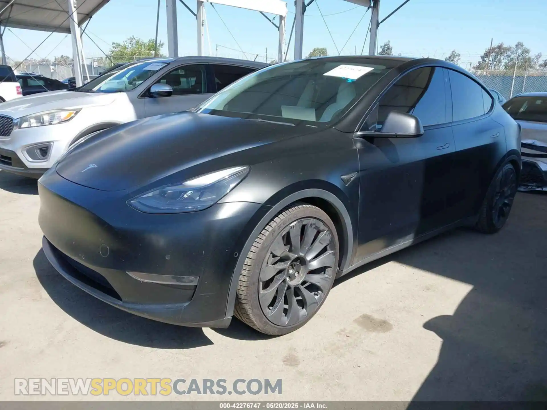2 Photograph of a damaged car 7SAYGDEF0NF491586 TESLA MODEL Y 2022
