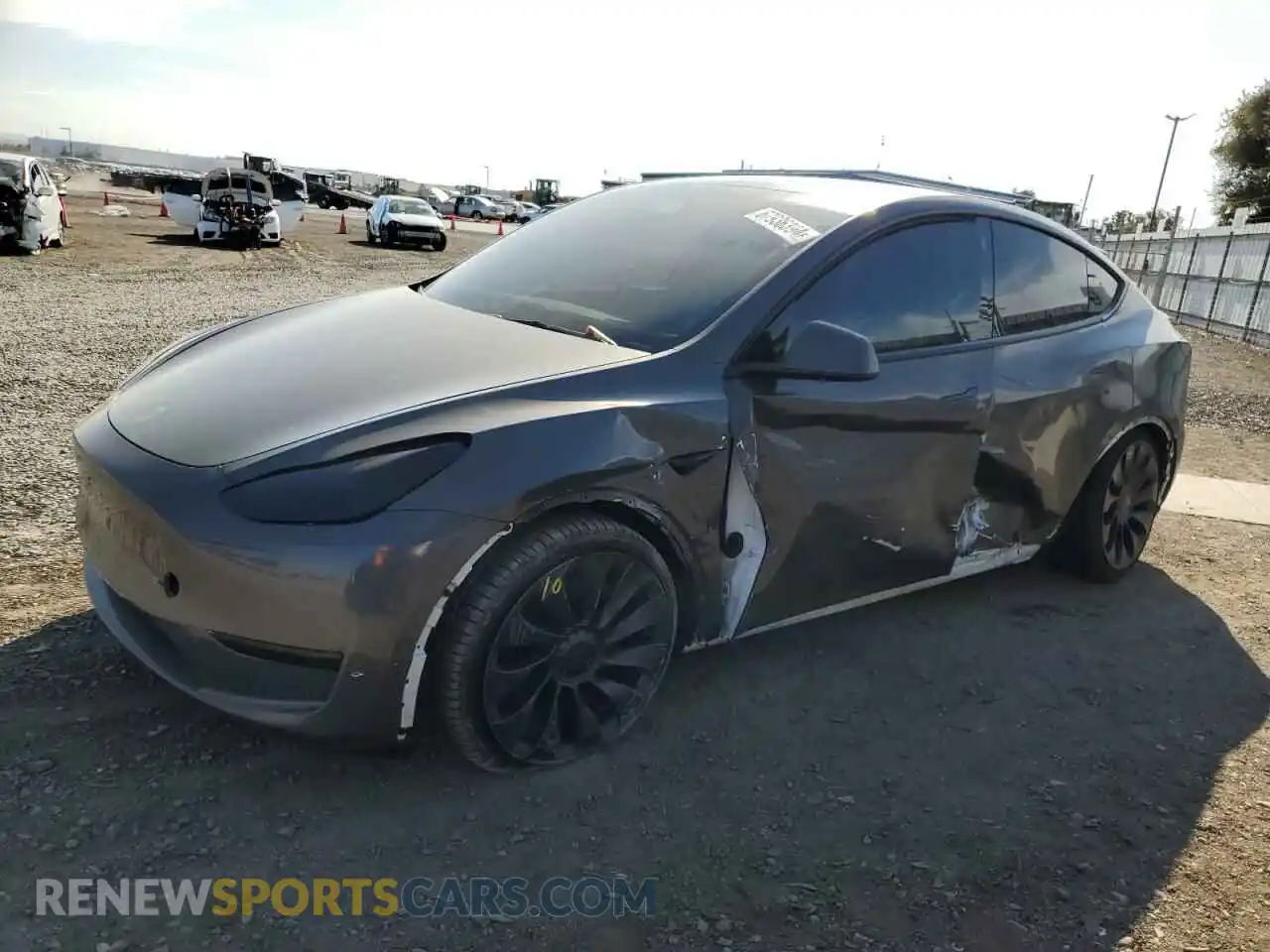 1 Photograph of a damaged car 7SAYGDEF0NF493807 TESLA MODEL Y 2022