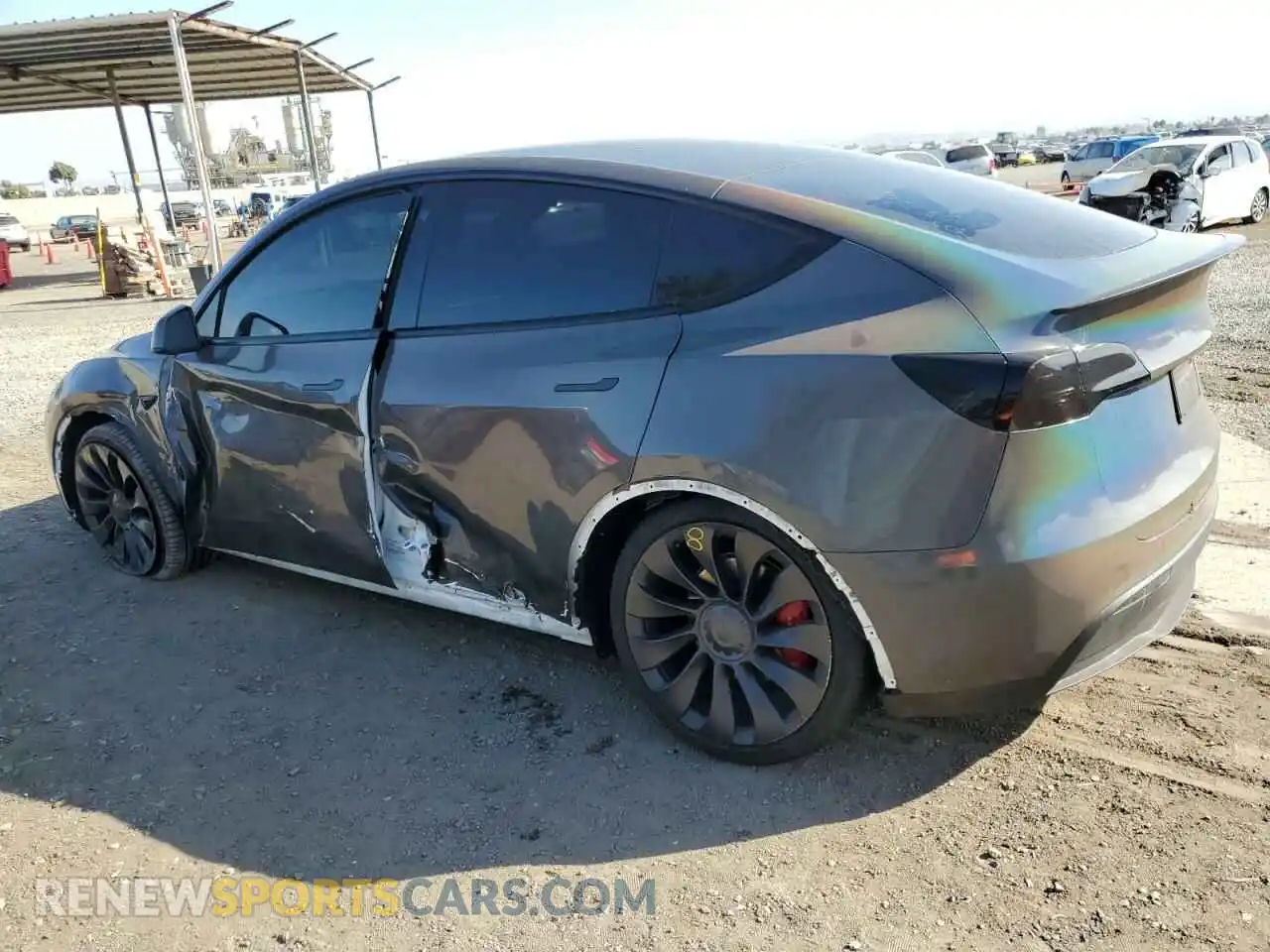 2 Photograph of a damaged car 7SAYGDEF0NF493807 TESLA MODEL Y 2022