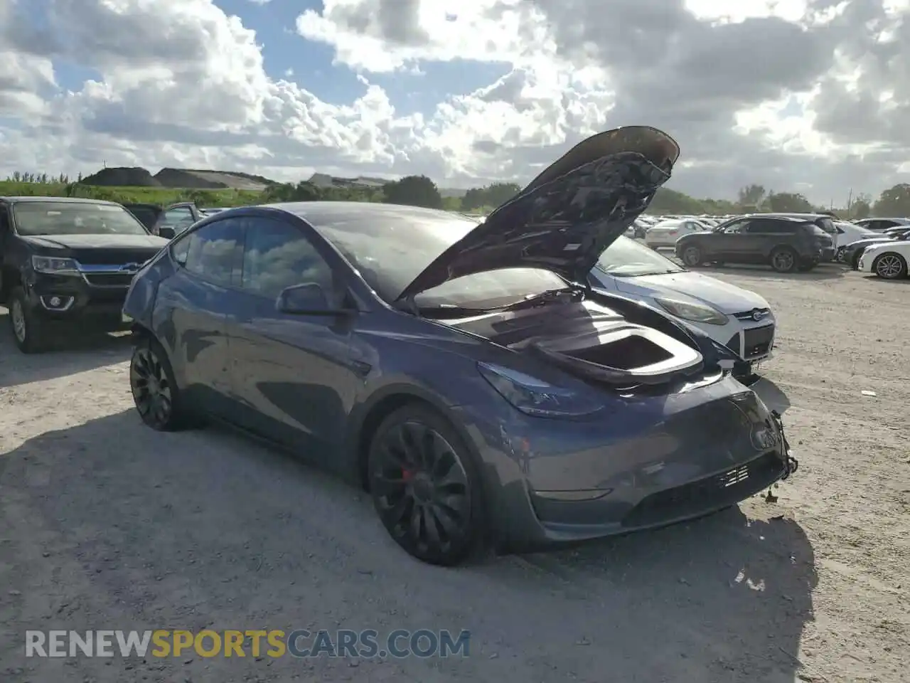 1 Фотография поврежденного автомобиля 7SAYGDEF0NF494634 TESLA MODEL Y 2022