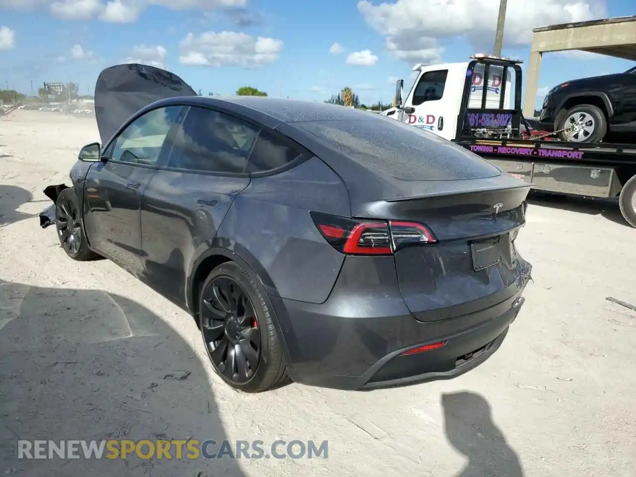3 Фотография поврежденного автомобиля 7SAYGDEF0NF494634 TESLA MODEL Y 2022