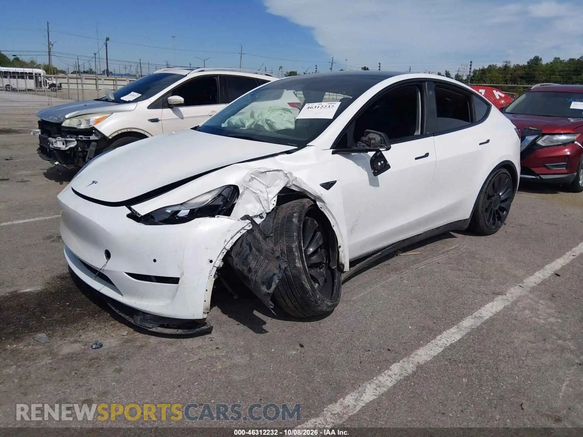 2 Photograph of a damaged car 7SAYGDEF0NF507592 TESLA MODEL Y 2022