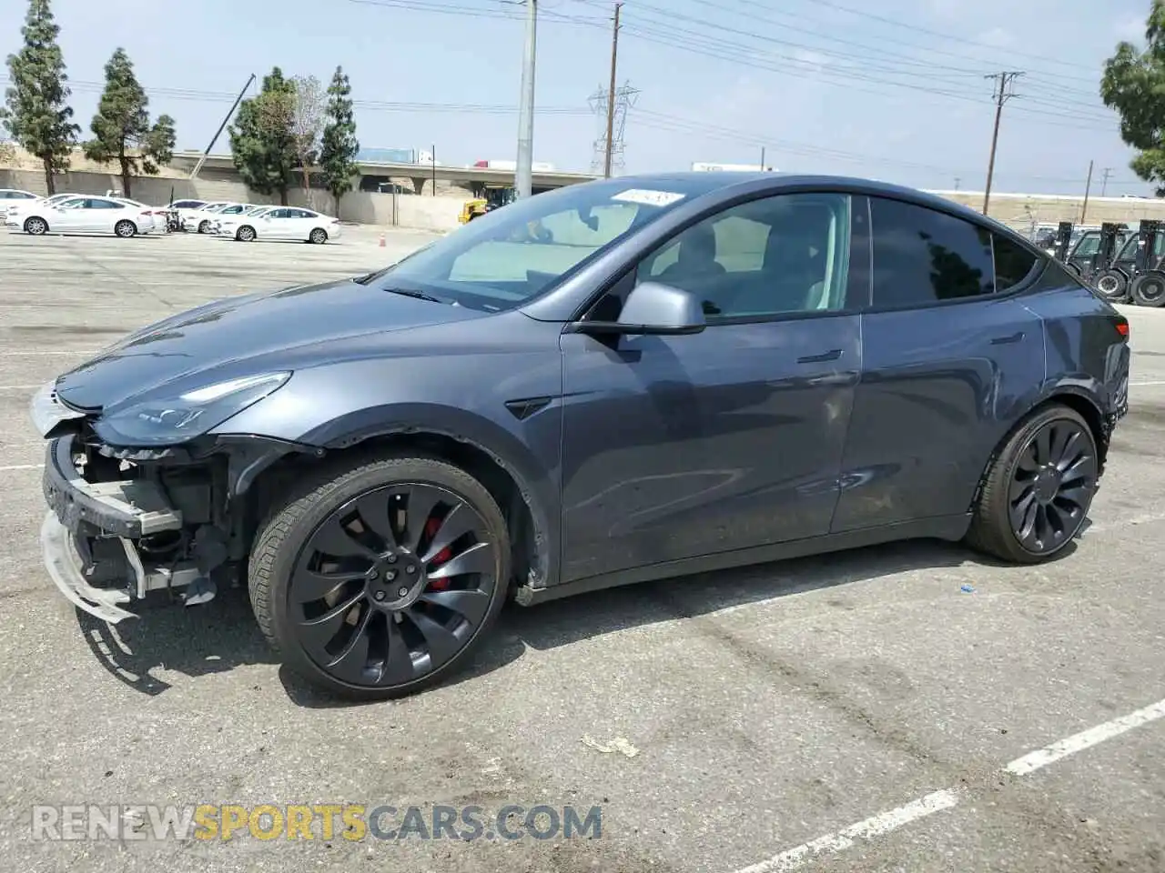 1 Photograph of a damaged car 7SAYGDEF0NF511223 TESLA MODEL Y 2022