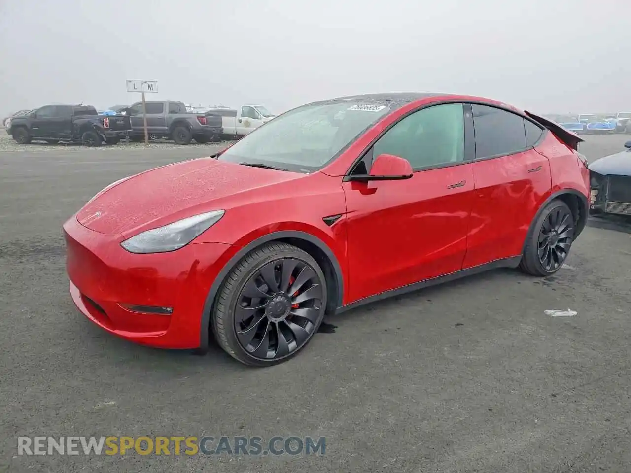 1 Photograph of a damaged car 7SAYGDEF0NF560180 TESLA MODEL Y 2022