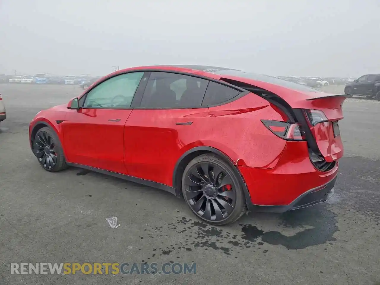 2 Photograph of a damaged car 7SAYGDEF0NF560180 TESLA MODEL Y 2022