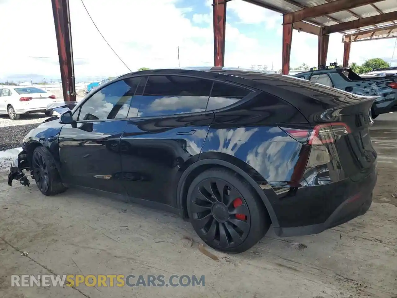 2 Photograph of a damaged car 7SAYGDEF0NF572118 TESLA MODEL Y 2022