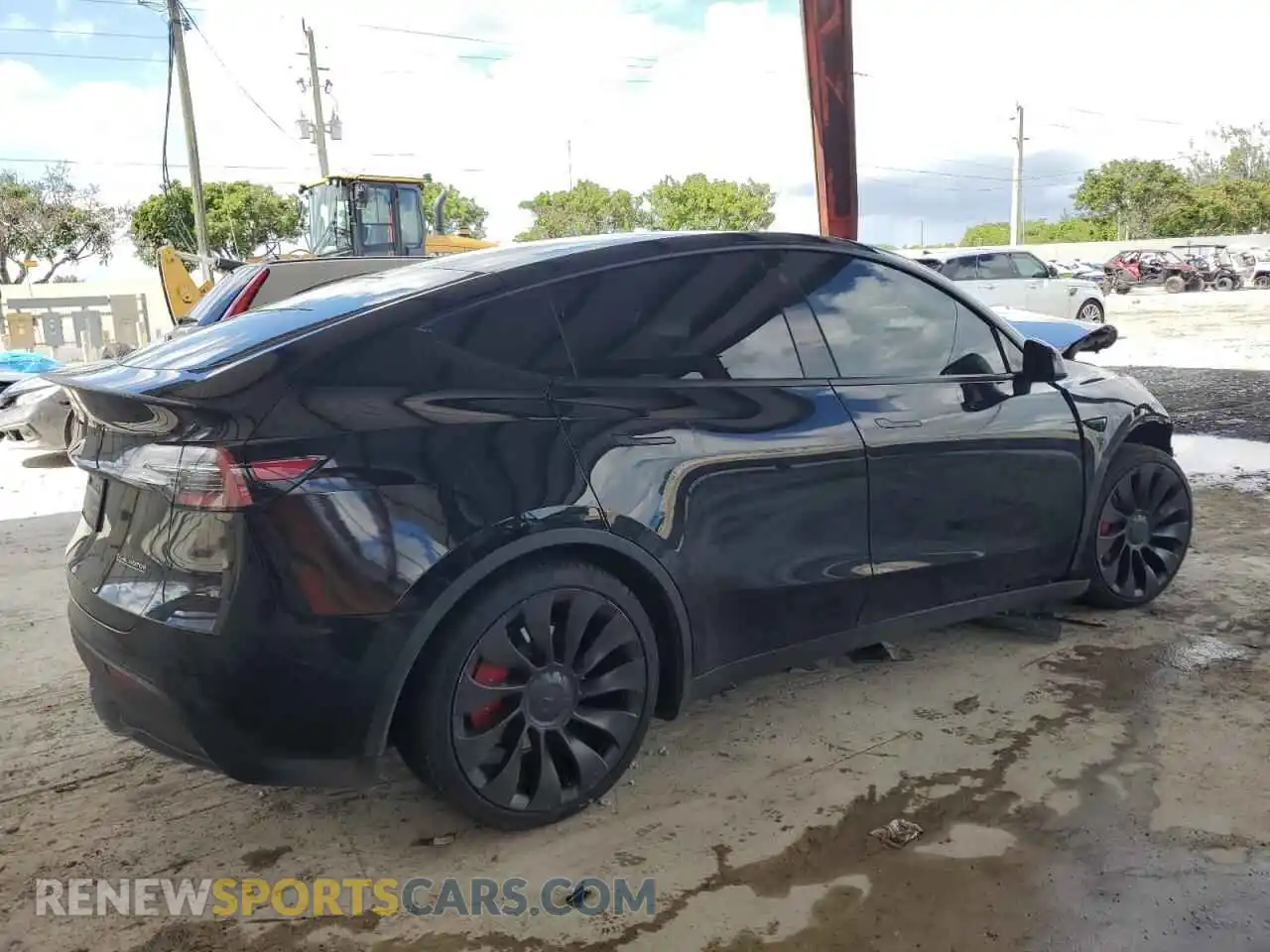 3 Photograph of a damaged car 7SAYGDEF0NF572118 TESLA MODEL Y 2022