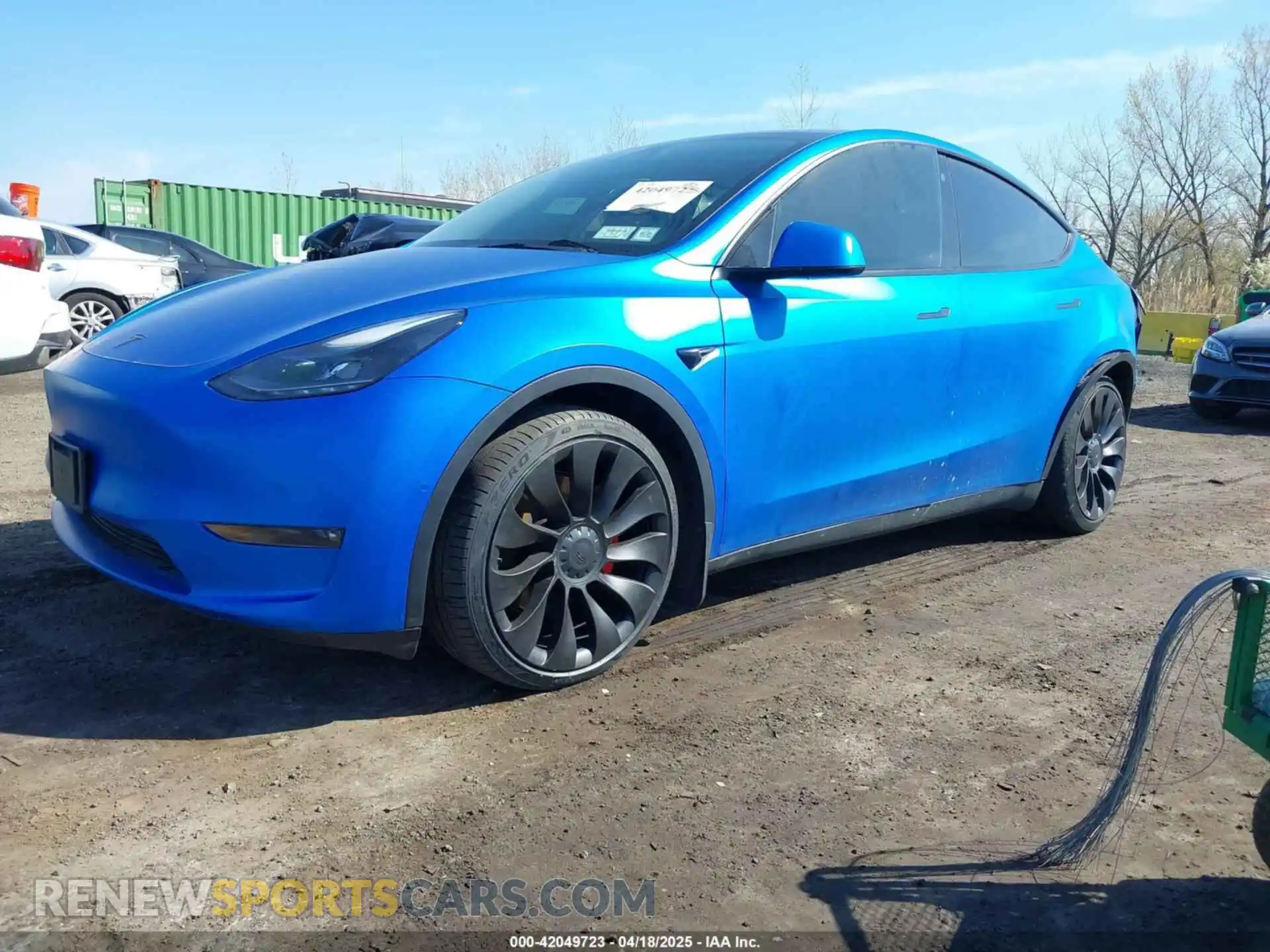2 Photograph of a damaged car 7SAYGDEF1NF307577 TESLA MODEL Y 2022