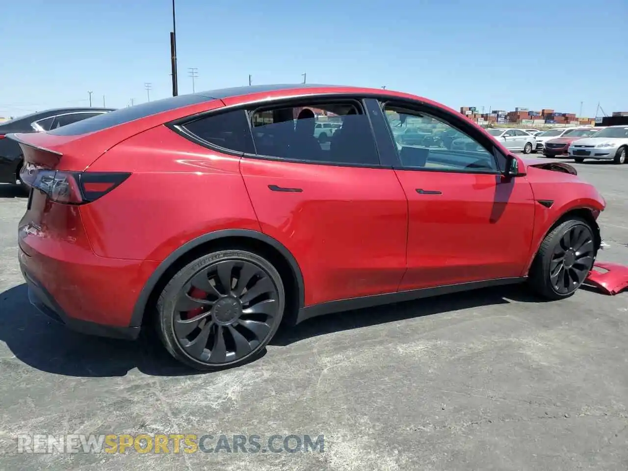 3 Photograph of a damaged car 7SAYGDEF1NF341003 TESLA MODEL Y 2022
