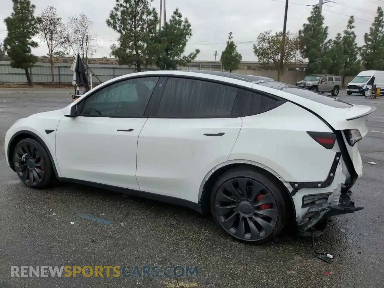 2 Фотография поврежденного автомобиля 7SAYGDEF1NF346394 TESLA MODEL Y 2022
