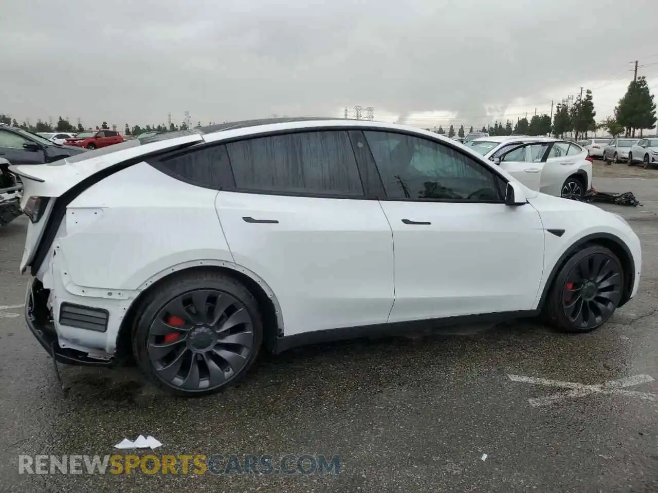3 Фотография поврежденного автомобиля 7SAYGDEF1NF346394 TESLA MODEL Y 2022