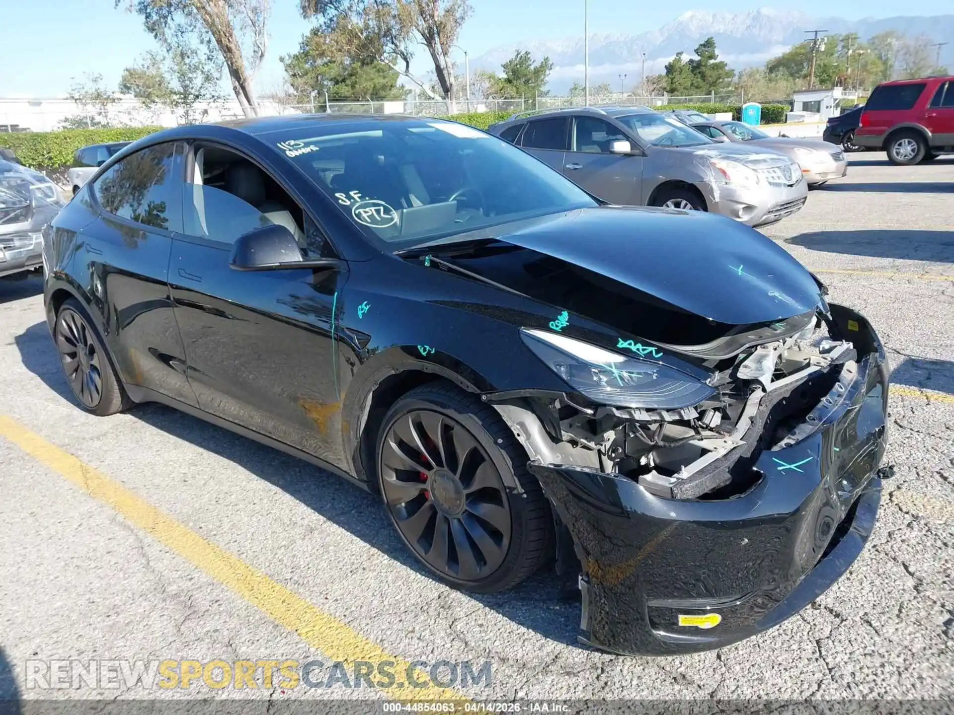 1 fotografías del automóvil dañado 7SAYGDEF1NF347920 TESLA MODEL Y 2022