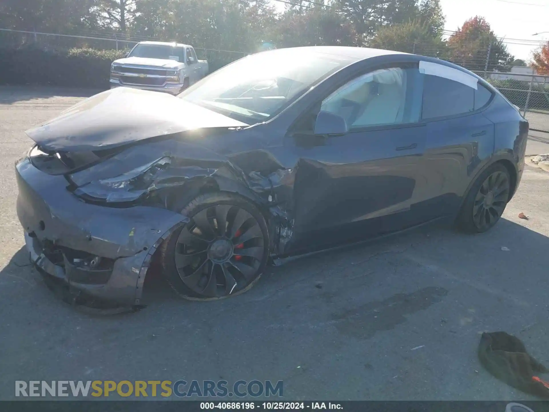 2 Photograph of a damaged car 7SAYGDEF1NF368587 TESLA MODEL Y 2022
