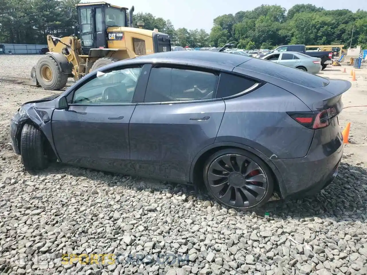 2 Photograph of a damaged car 7SAYGDEF1NF374891 TESLA MODEL Y 2022
