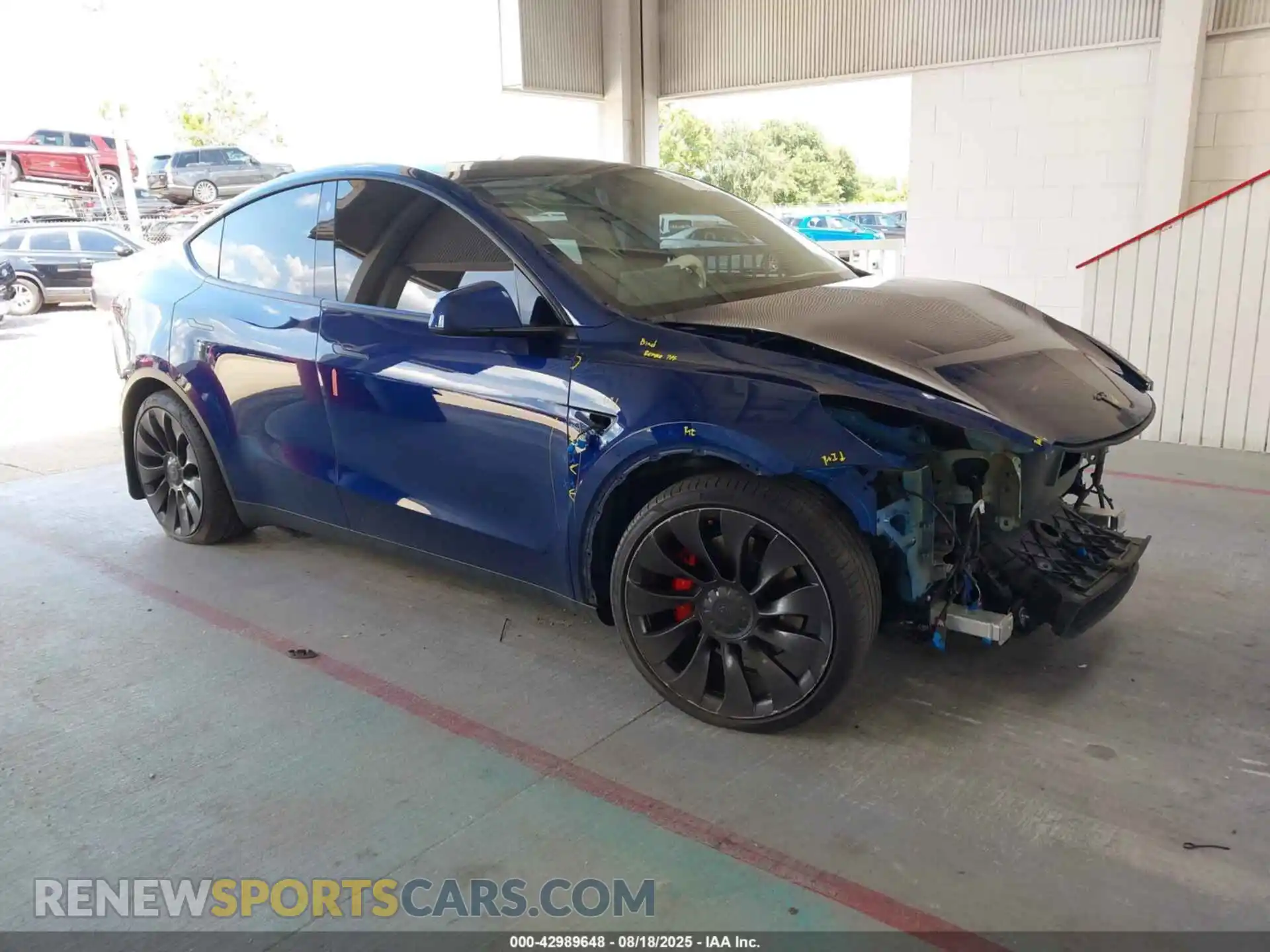 1 Photograph of a damaged car 7SAYGDEF1NF377256 TESLA MODEL Y 2022