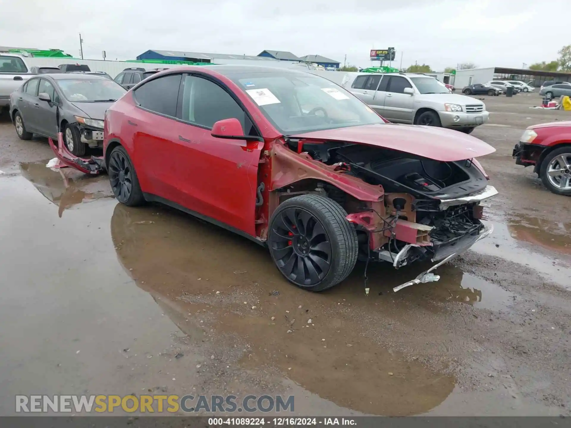 1 Photograph of a damaged car 7SAYGDEF1NF382392 TESLA MODEL Y 2022