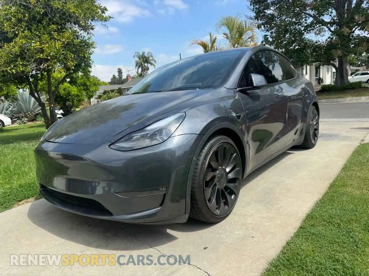 2 Photograph of a damaged car 7SAYGDEF1NF395756 TESLA MODEL Y 2022