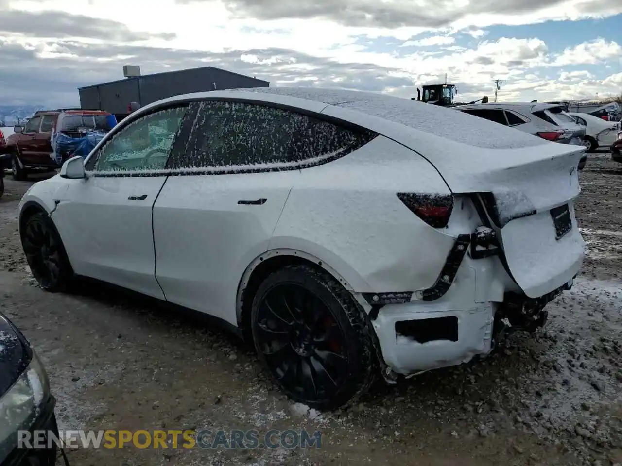 2 Photograph of a damaged car 7SAYGDEF1NF399743 TESLA MODEL Y 2022