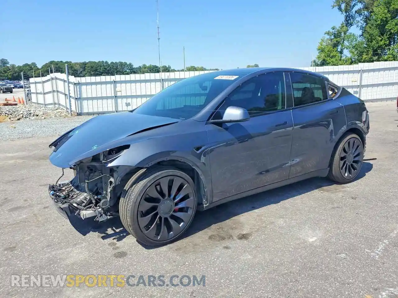 1 Photograph of a damaged car 7SAYGDEF1NF400793 TESLA MODEL Y 2022