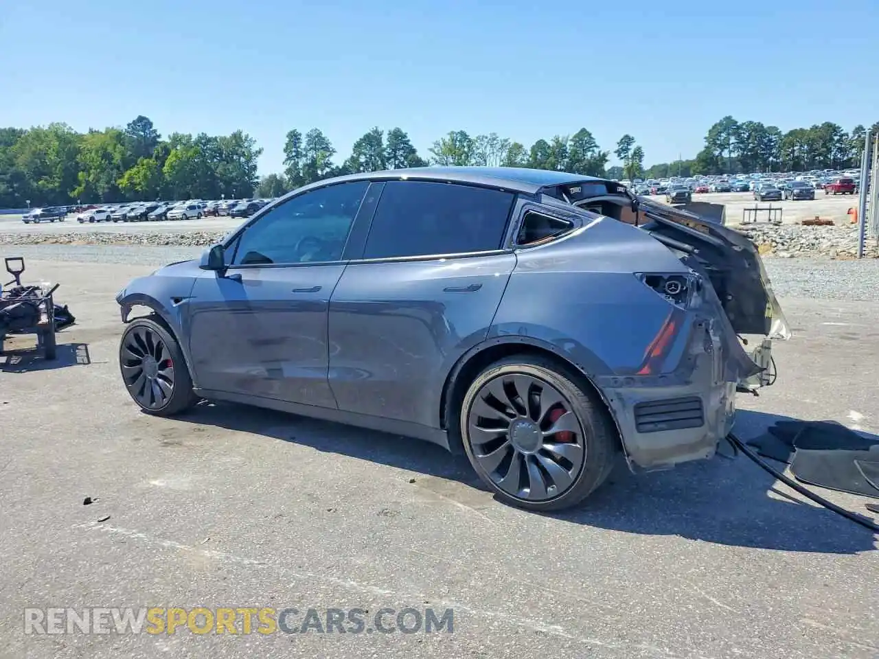 2 Photograph of a damaged car 7SAYGDEF1NF400793 TESLA MODEL Y 2022