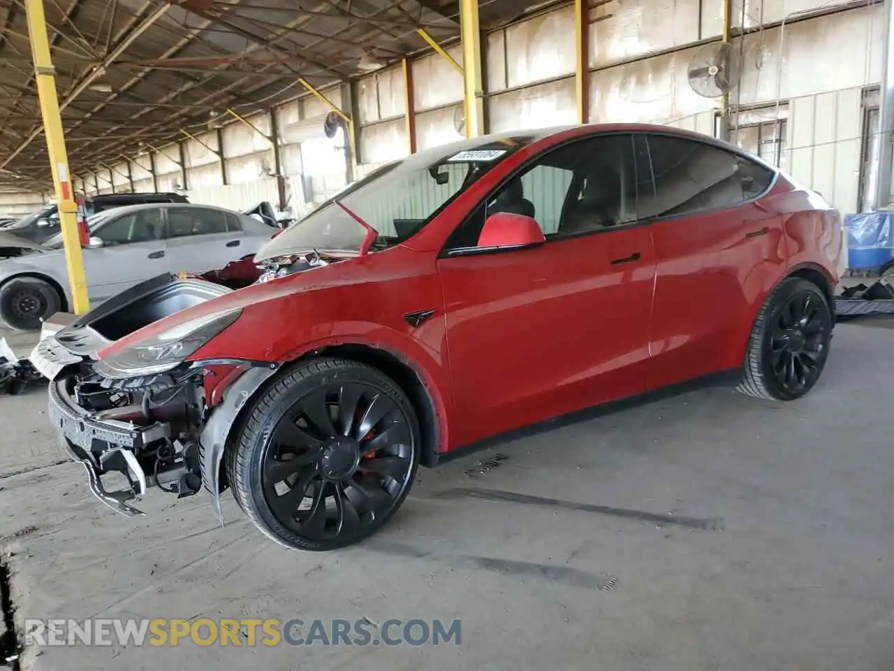 1 Photograph of a damaged car 7SAYGDEF1NF406481 TESLA MODEL Y 2022