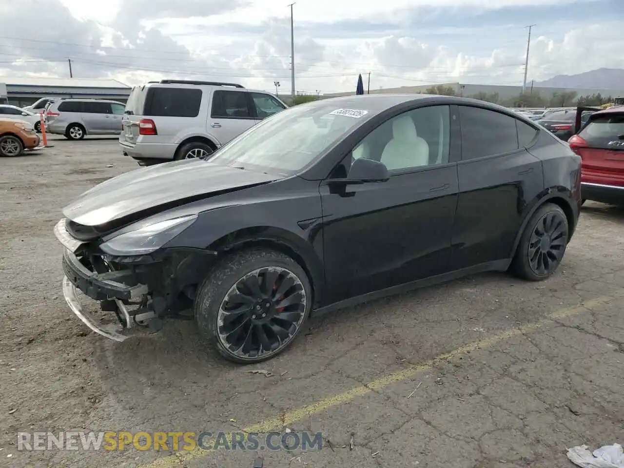 1 Photograph of a damaged car 7SAYGDEF1NF407985 TESLA MODEL Y 2022