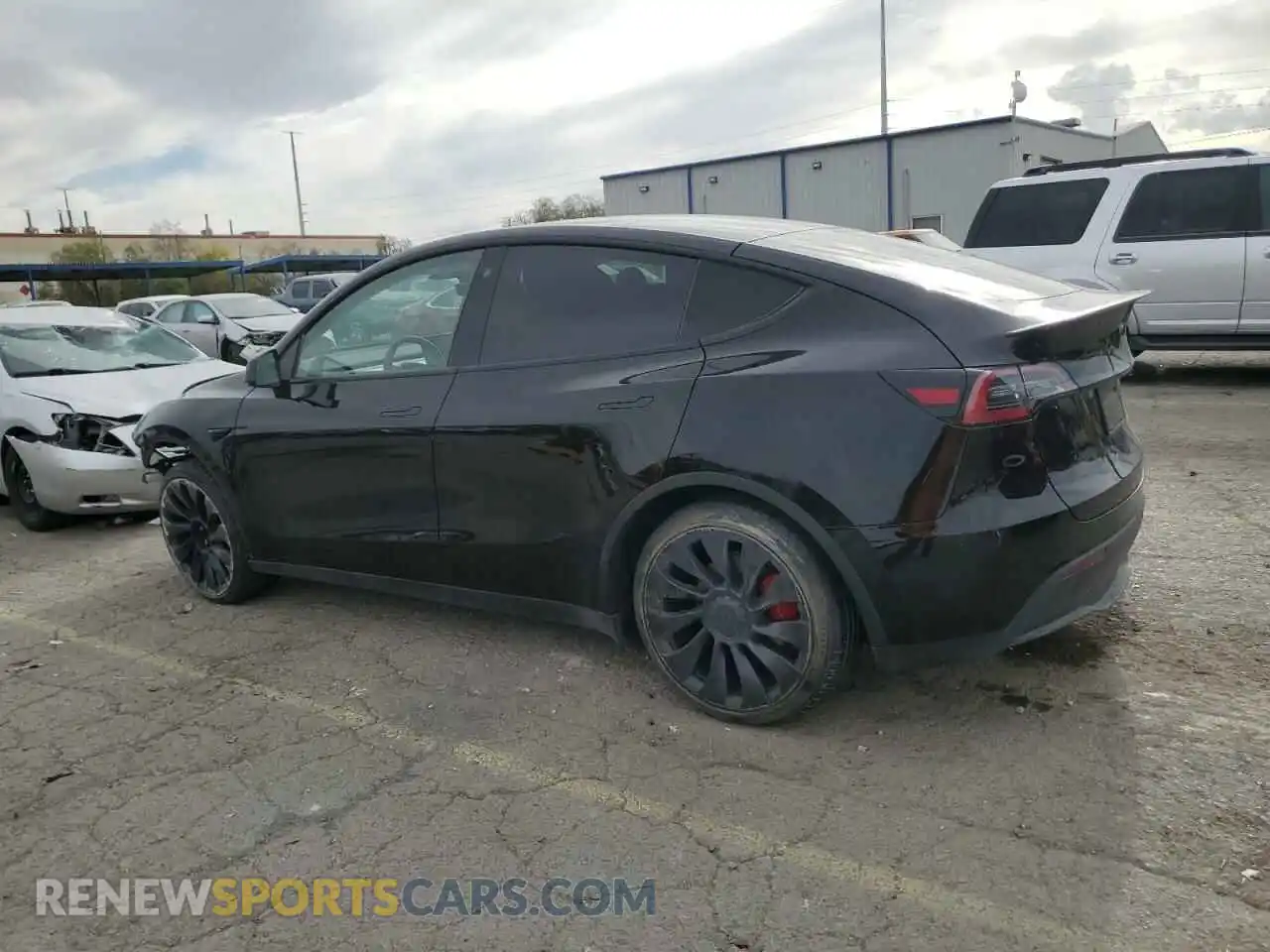 2 Photograph of a damaged car 7SAYGDEF1NF407985 TESLA MODEL Y 2022